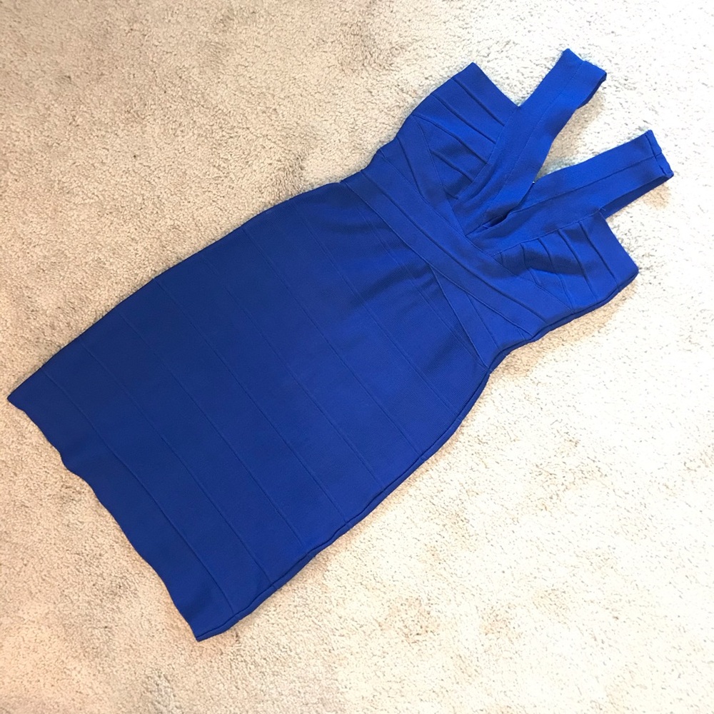 Bebe blue bandage dress size XS - Picture 7 of 8